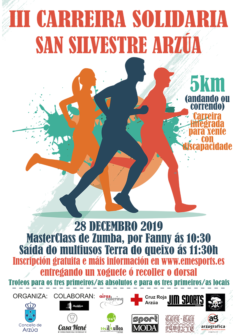III CARREIRA SOLIDARIA SAN SILVESTRE ARZUA - Inscríbete
