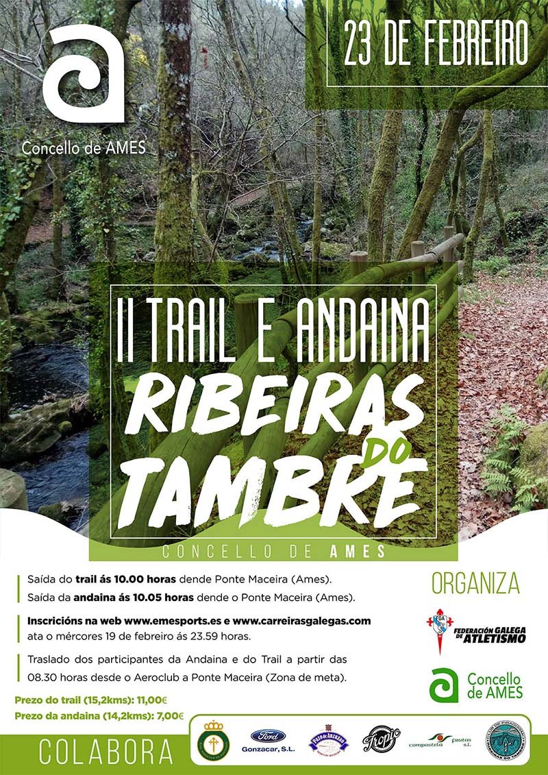 II TRAIL E ANDAINA RIBEIRAS DO TAMBRE - Inscríbete