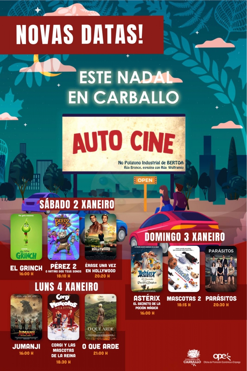 AUTOCINEMA DE NADAL DE CARBALLO - Inscríbete