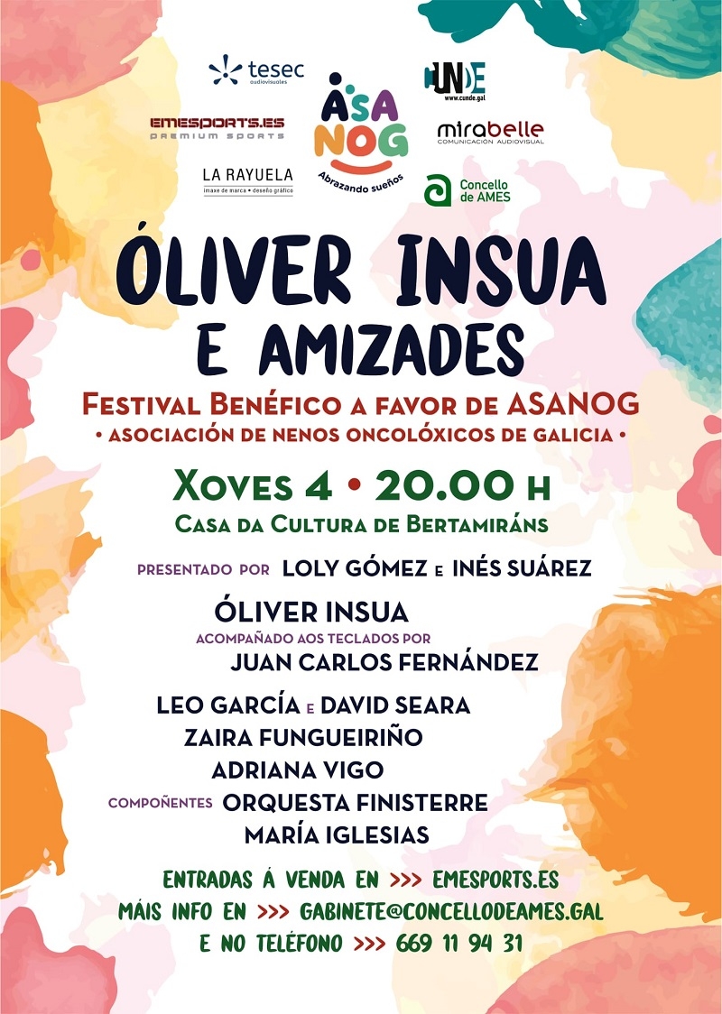 FESTIVAL BENÉFICO ÓLIVER INSUA E AMIZADES A FAVOR DE ASANOG - Inscríbete