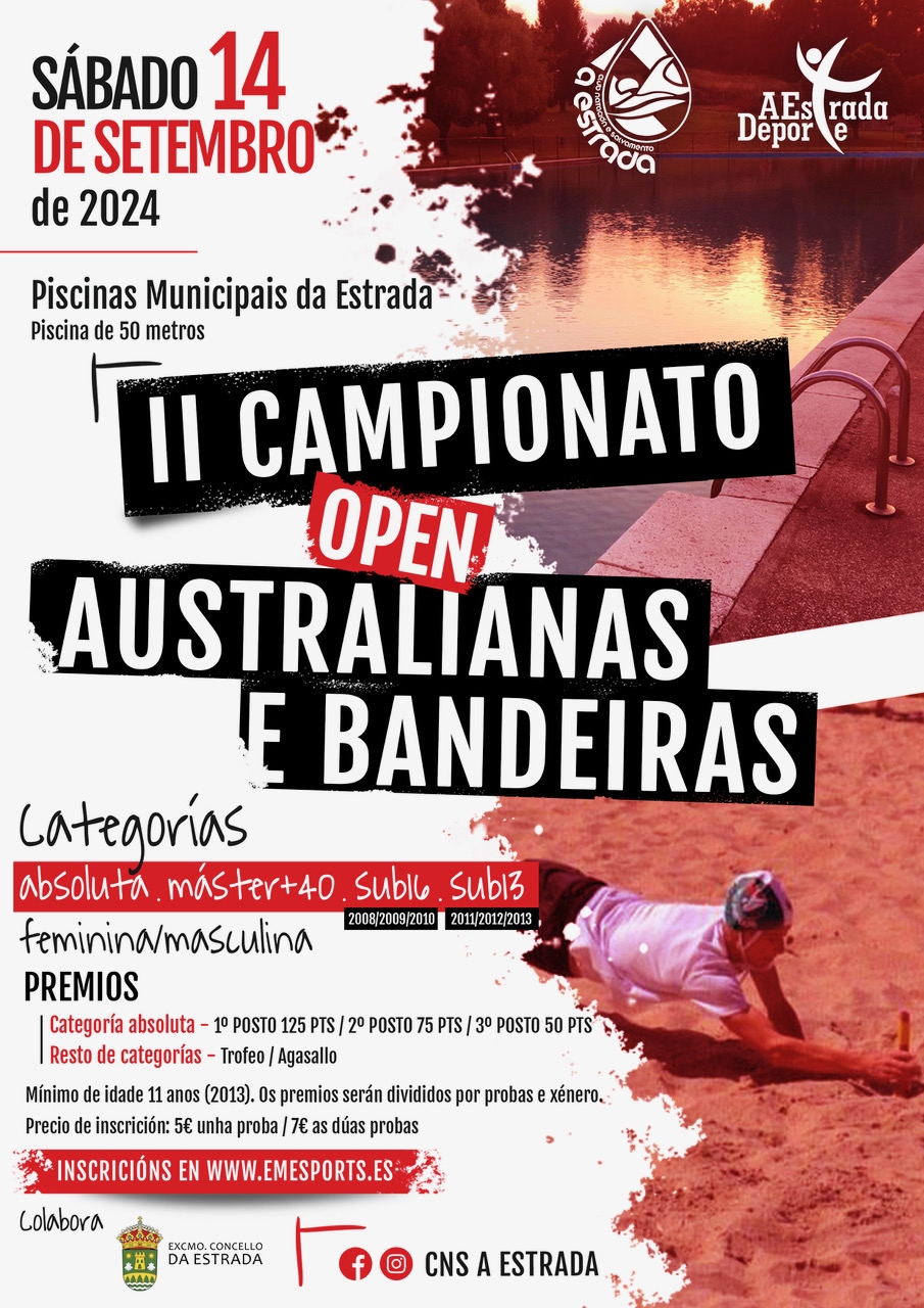 II CAMPIONATO OPEN AUSTRALIANAS E BANDEIRAS - Inscríbete