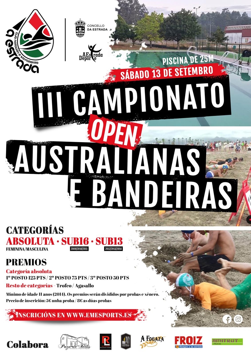 III CAMPIONATO OPEN AUSTRALIANAS E BANDEIRAS  - Inscríbete