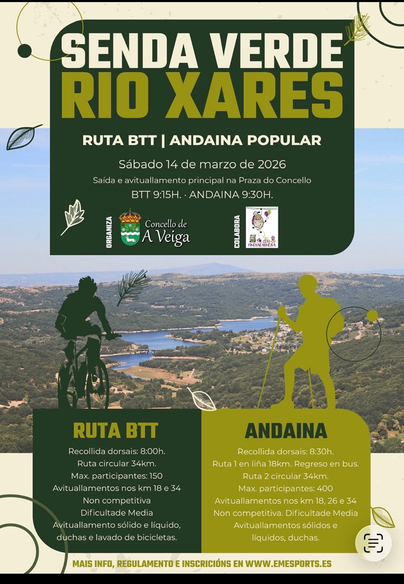 I ANDAINA E BTT “SENDA VERDE DO RIO XARES” - Inscríbete