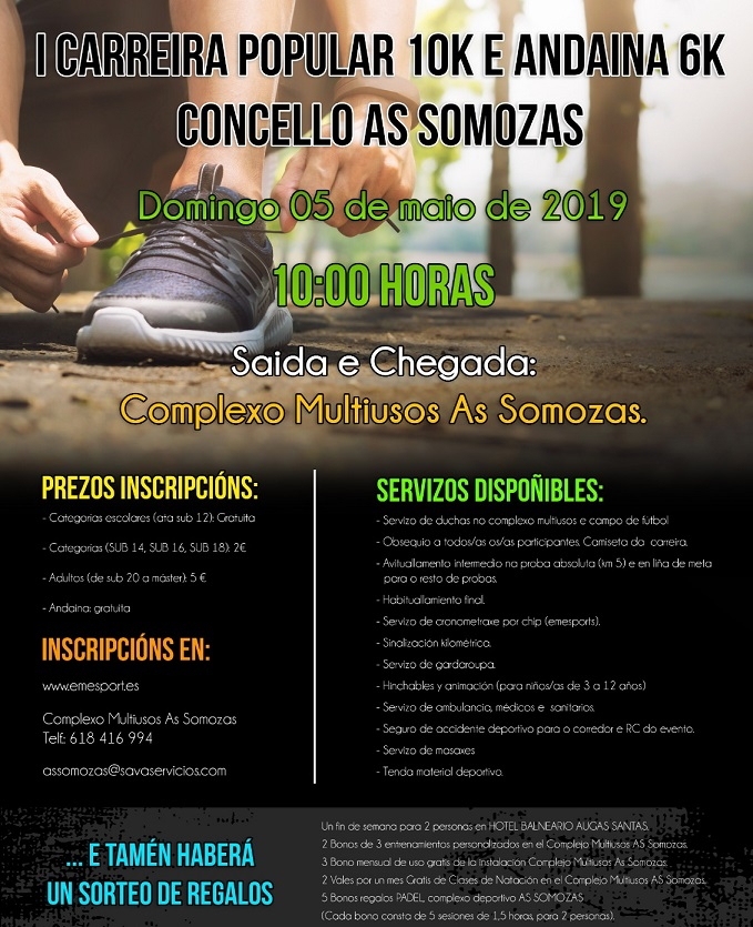 I CARREIRA POPULAR E ANDAINA CONCELLO AS SOMOZAS - Inscríbete