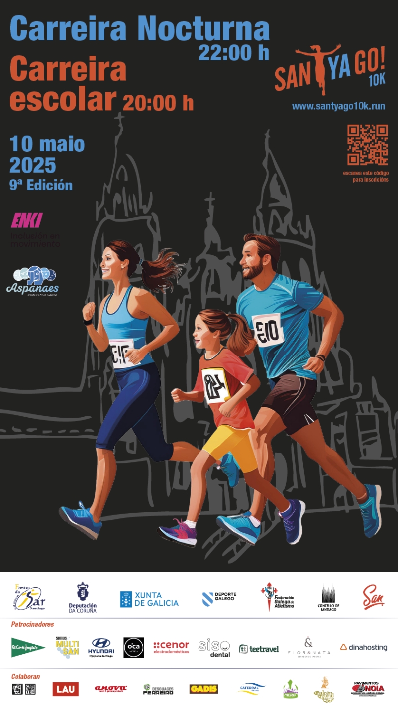 SANTYAGO10K 2025 - Inscríbete
