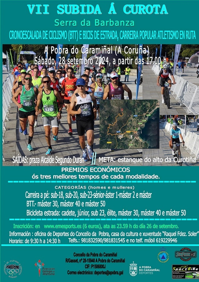 Resultados VII SUBIDA Á CUROTA SERRA DO BARBANZA 2024