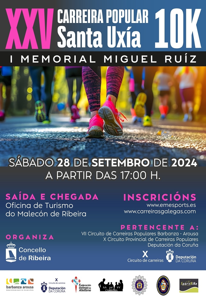 Resultados “XXV CARREIRA POPULAR  SANTA UXÍA – I MEMORIAL MIGUEL RUIZ”