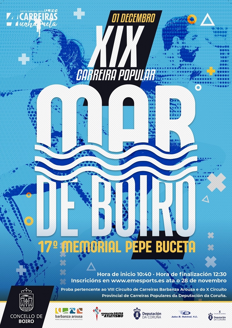 Resultados XIX CARREIRA POPULAR MAR DE BOIRO. 17º MEMORIAL PEPE BUCETA 