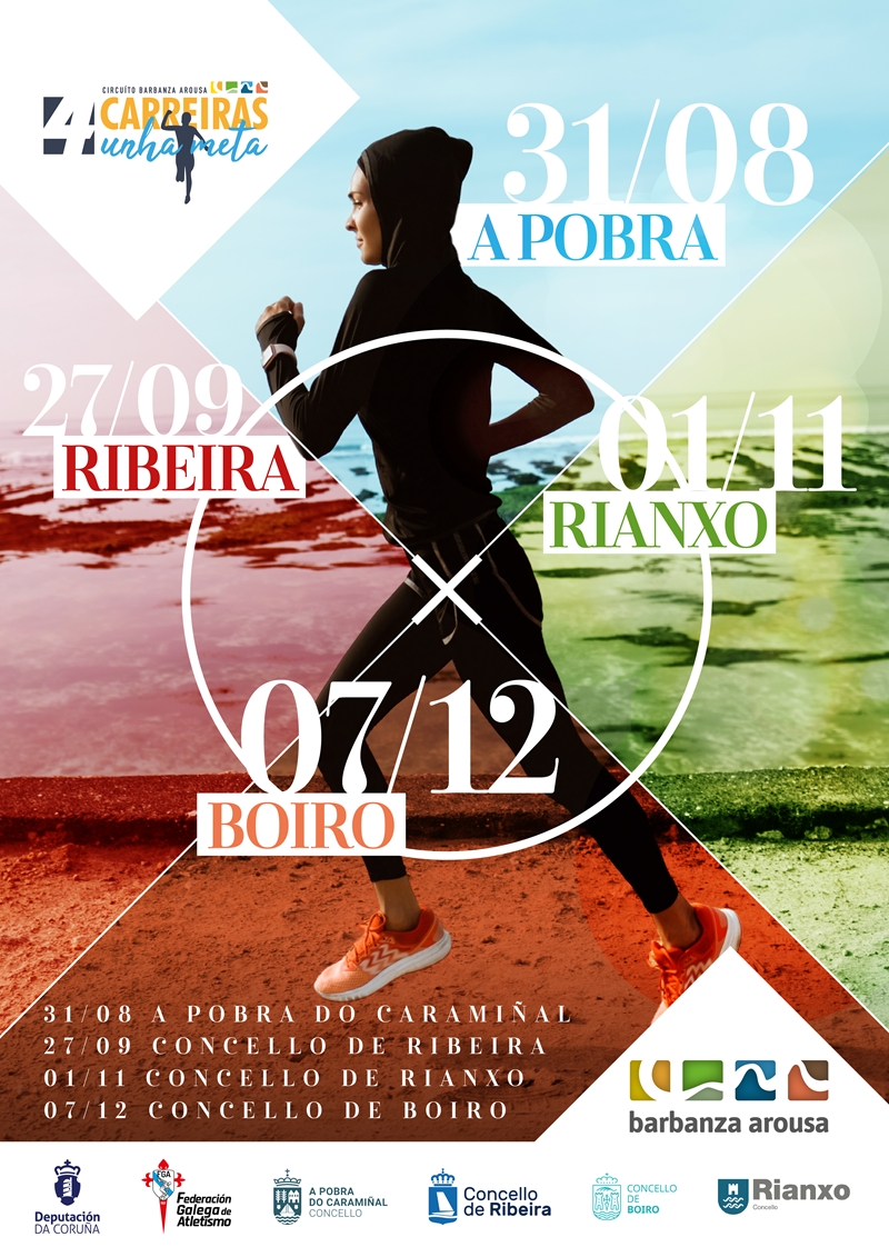 Cartel del evento VIII CIRCUITO DE  CARREIRAS BARBANZA AROUSA 2025
