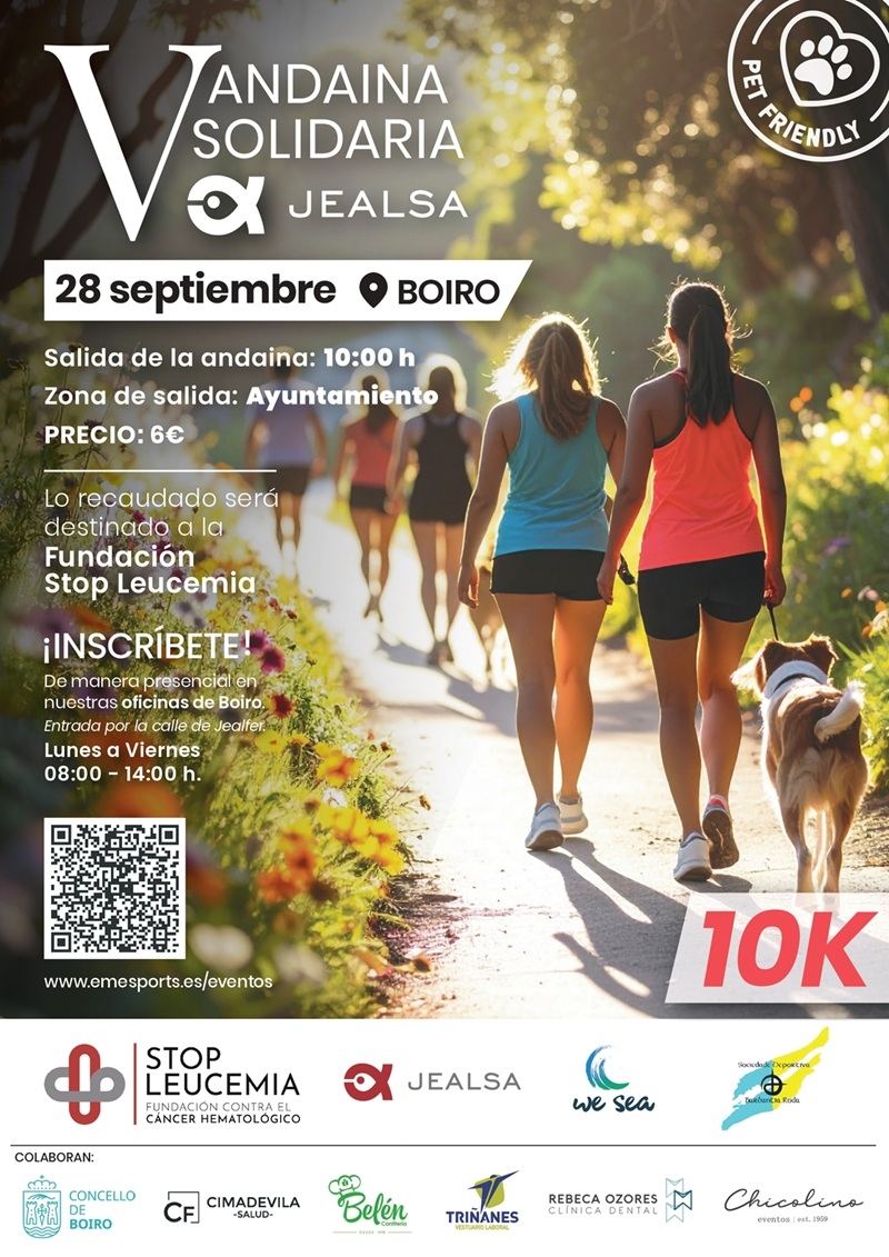 Cartel del evento V ANDAINA SOLIDARIA JEALSA – S.D.BARBANTIA 2025