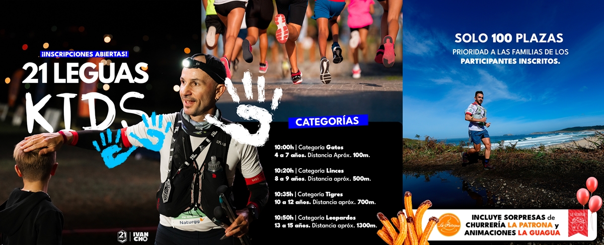 Cartel del evento 21 LEGUAS KIDS 2025