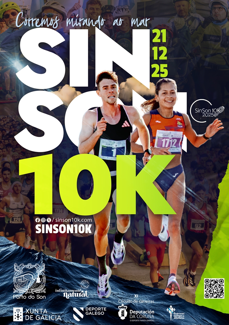 Cartel del evento CARREIRA SIN SON 10K 2025