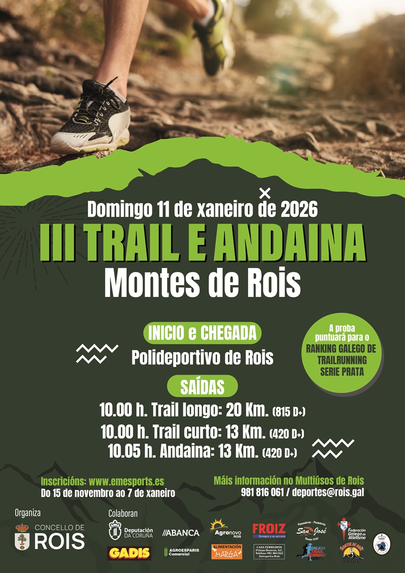 Event Poster III TRAIL E ANDAINA MONTES DE ROIS