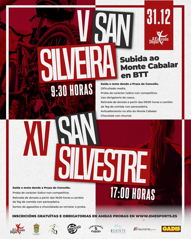 Event Poster SAN SILVESTRE  E SAN SILVEIRA ESTRADENSE 2025