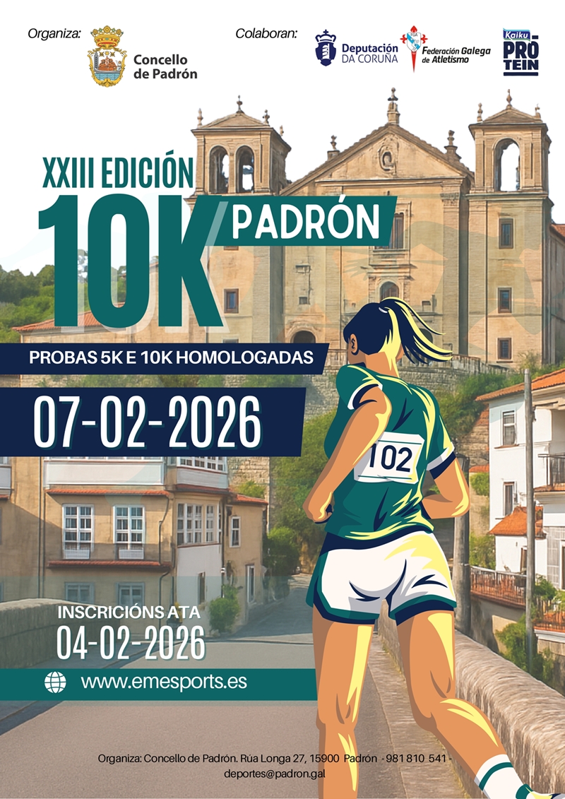 Event Poster XXIII PADRÓN 10K 2026