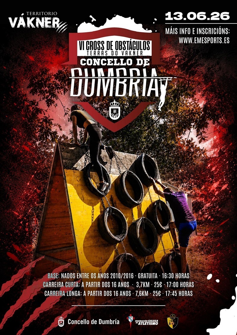 Cartel del evento VI CROSS DE OBSTÁCULOS TERRAS DO VÁKNER