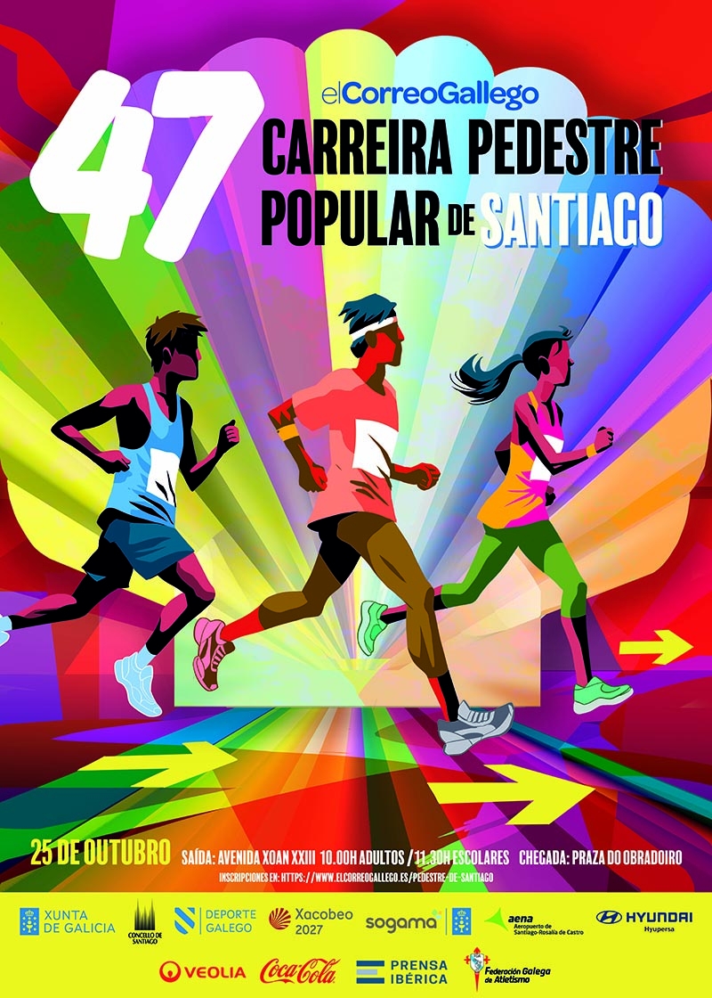Cartel del evento 47 CARREIRA PEDESTRE POPULAR DE SANTIAGO