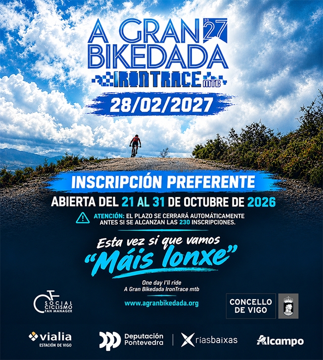 Cartel del evento GRAN BIKEDADA 2027 – IRONTRACE MTB