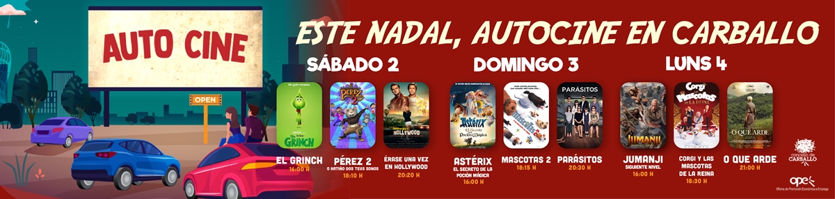 Inscripció  - AUTOCINEMA DE NADAL DE CARBALLO