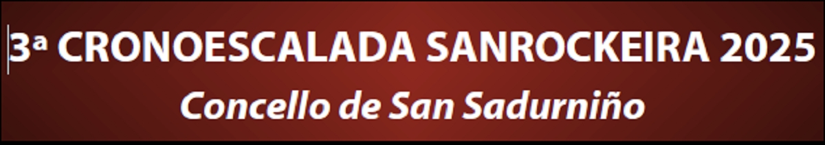 Inscrición  - CRONOESCALADA SANROCKEIRA 2025