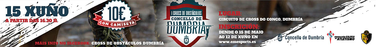 Resultados  - I CROSS DE OBSTÁCULOS DUMBRÍA