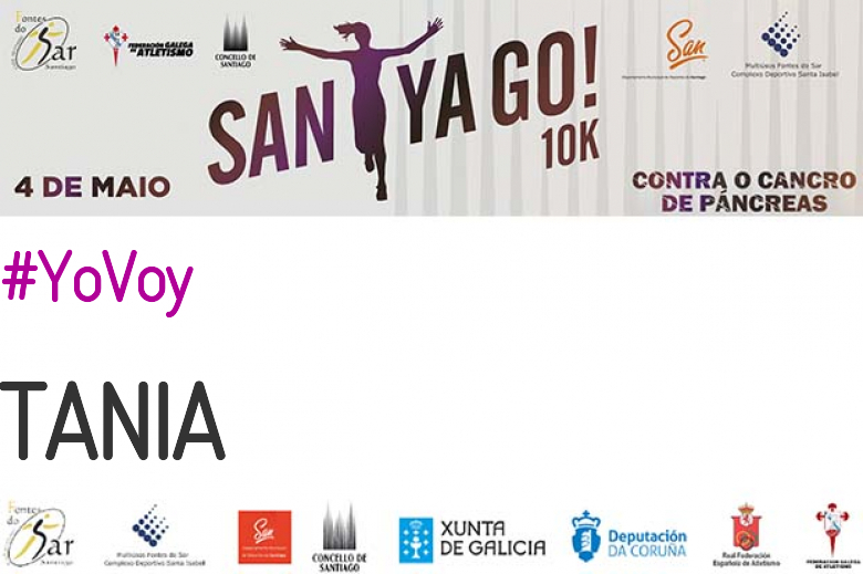 #EuVou - TANIA (SANTYAGO10K_2019 - CONTRA O CANCRO DE PÁNCREAS)